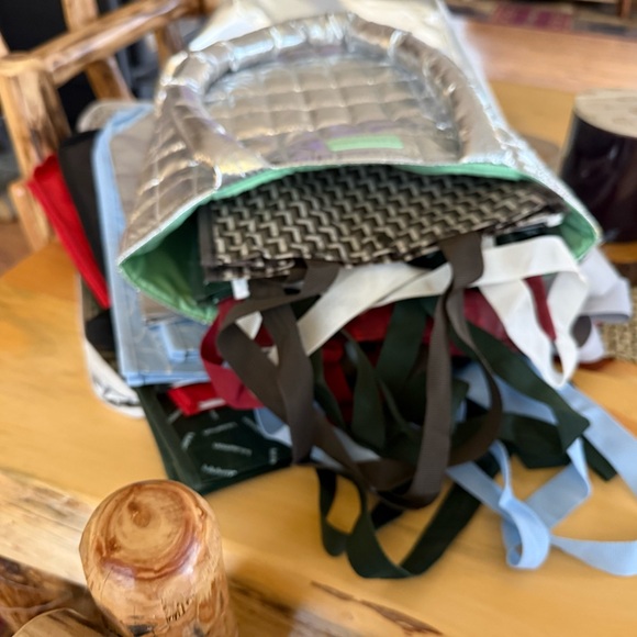 Lululemon Athletica Assorted Tote Bags - Red, Blue, Green, Silver - Picture 14 of 14